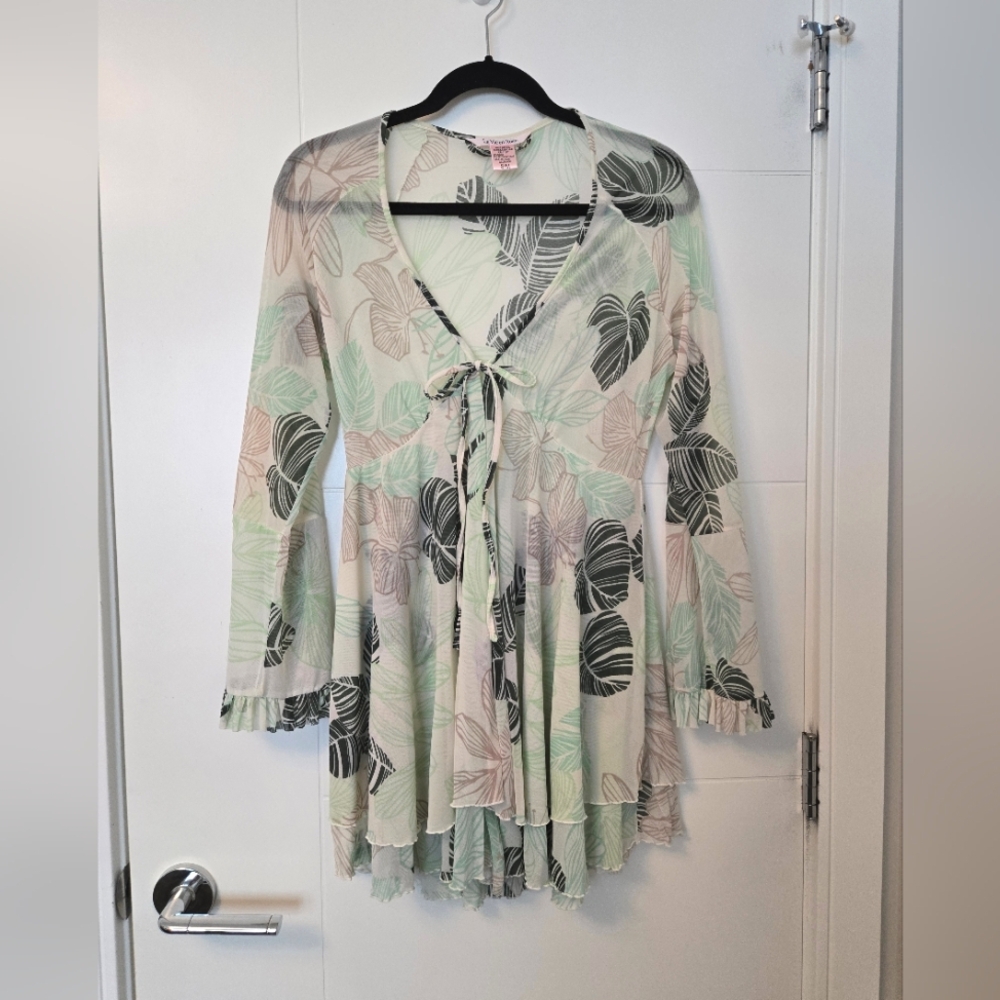 Tie-Front Robe Dress